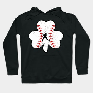 Baseball Shamrock St Patricks Day Hoodie